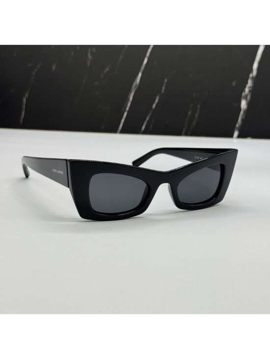 NWT Saint Laurent SL702 001 Black Women Butterfly Sunglasses Authentic main image 11
